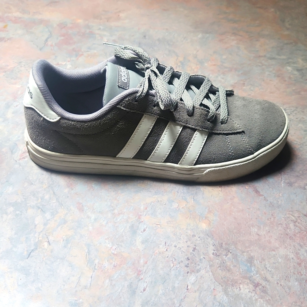 Gray adidas shoes